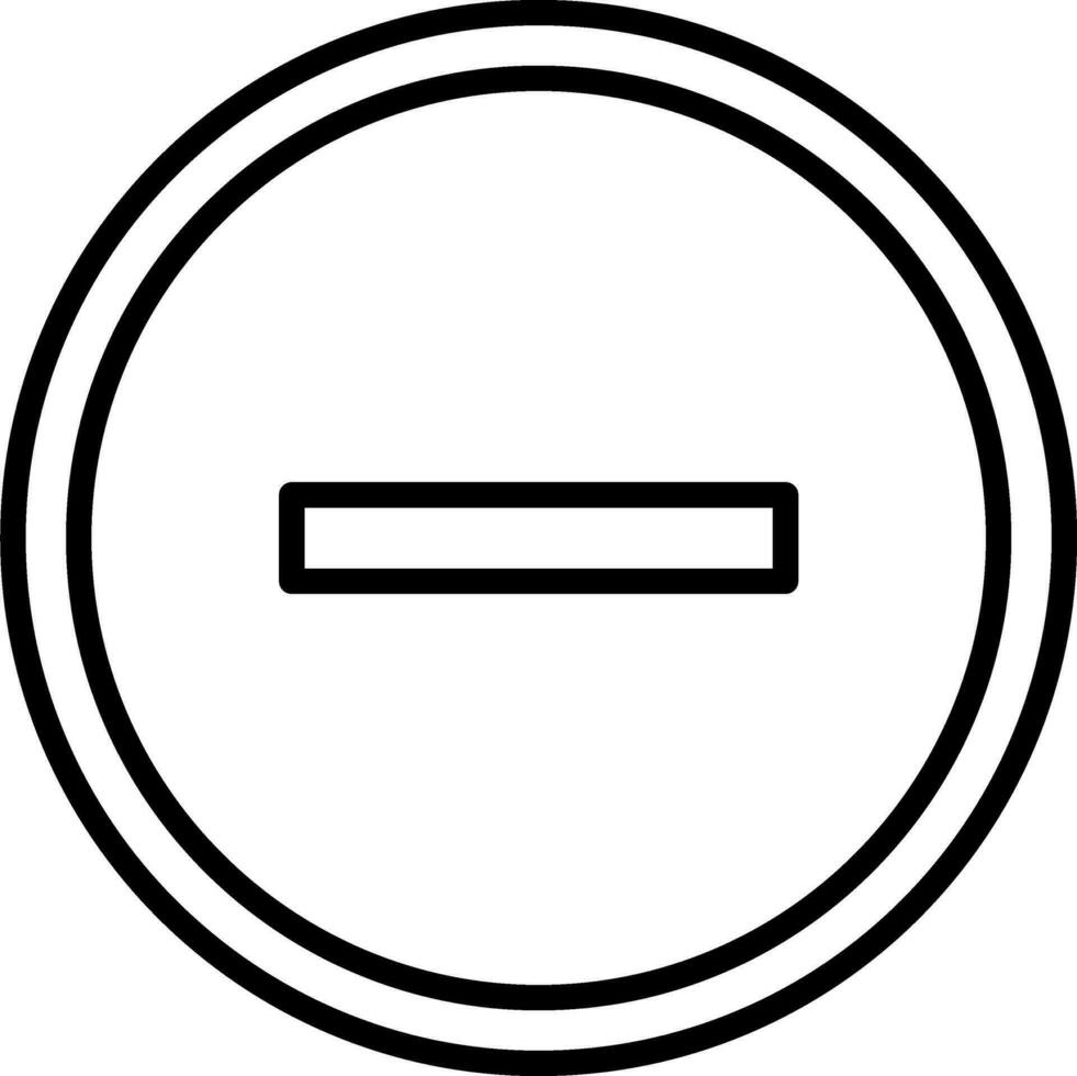 Minus Vector Design Element Icon