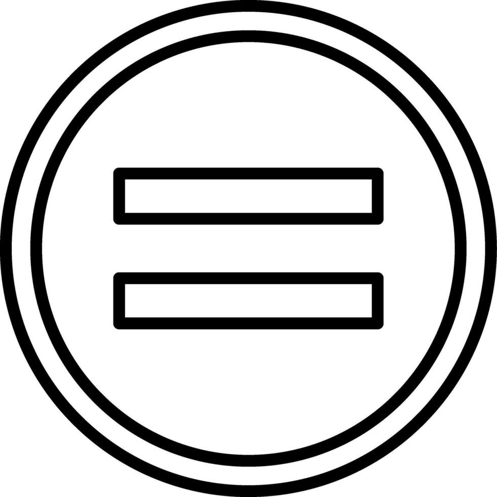 Equal Vector Design Element Icon