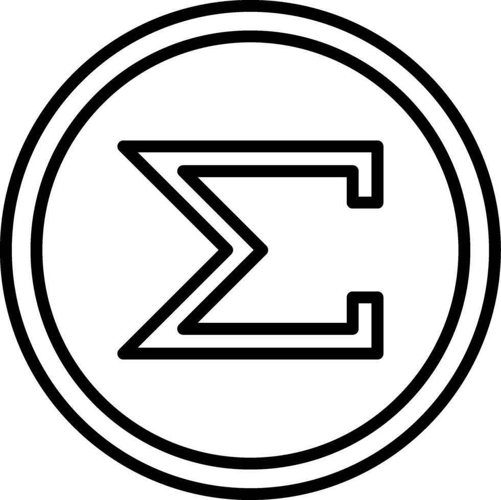 Sum Vector Design Element Icon