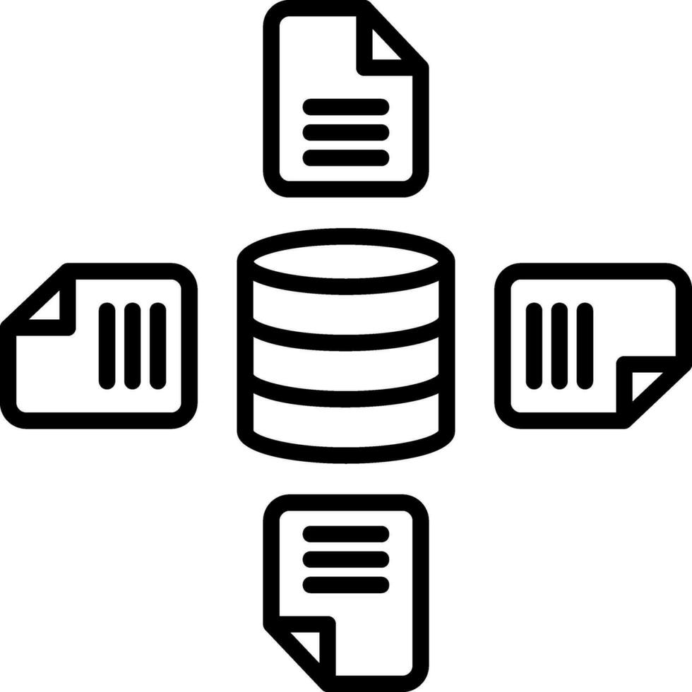 Aggregation Vector Design Element Icon