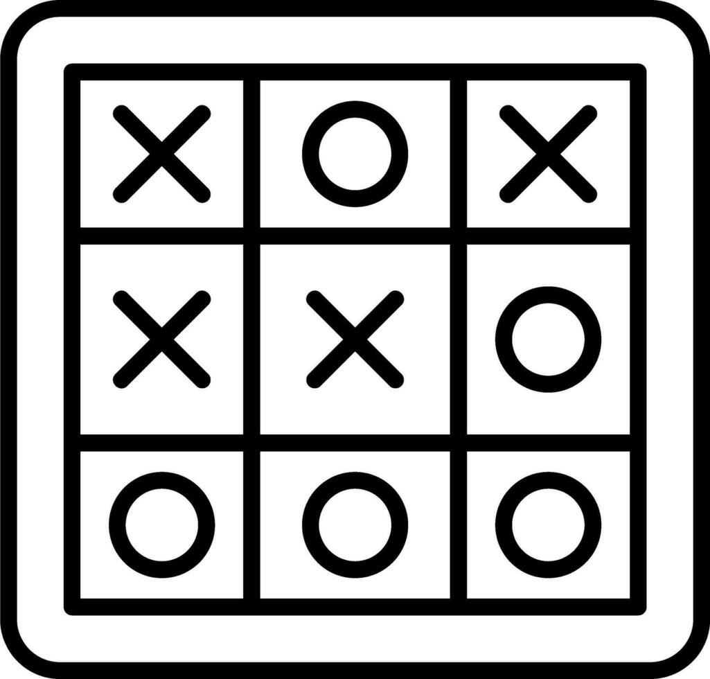 Tic Tac Toe Vector Design Element Icon