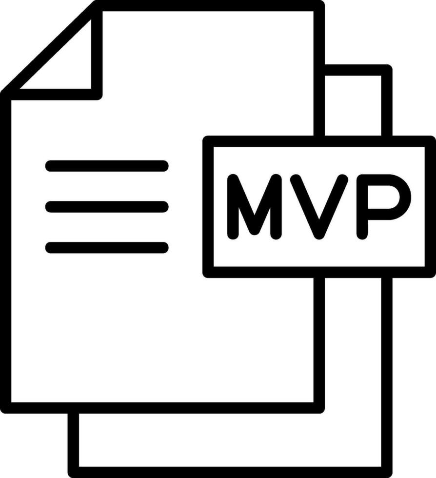 mvp vector diseño elemento icono