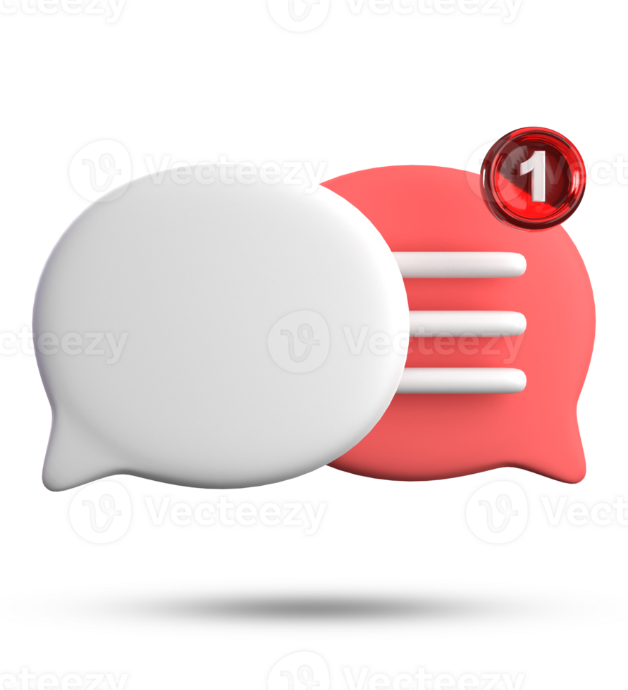 3d rendering of speech bubble icons, 3D pastel chat icon set. Set of 3d speak bubble. Chatting box, message box. Chat icon set. Balloon 3d style png