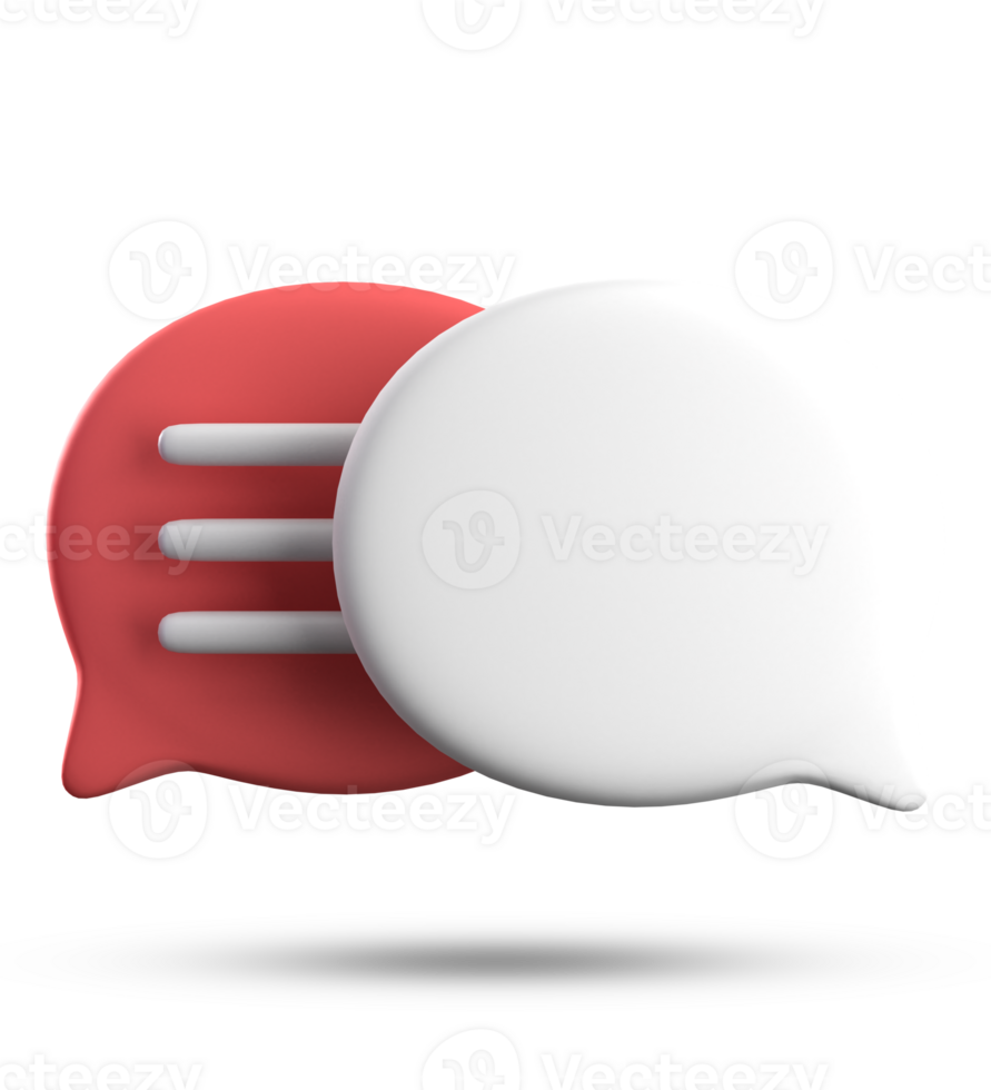 3d Renderização do discurso bolha ícones, 3d pastel bate-papo ícone definir. conjunto do 3d falar bolha. conversando caixa, mensagem caixa. bate-papo ícone definir. balão 3d estilo png