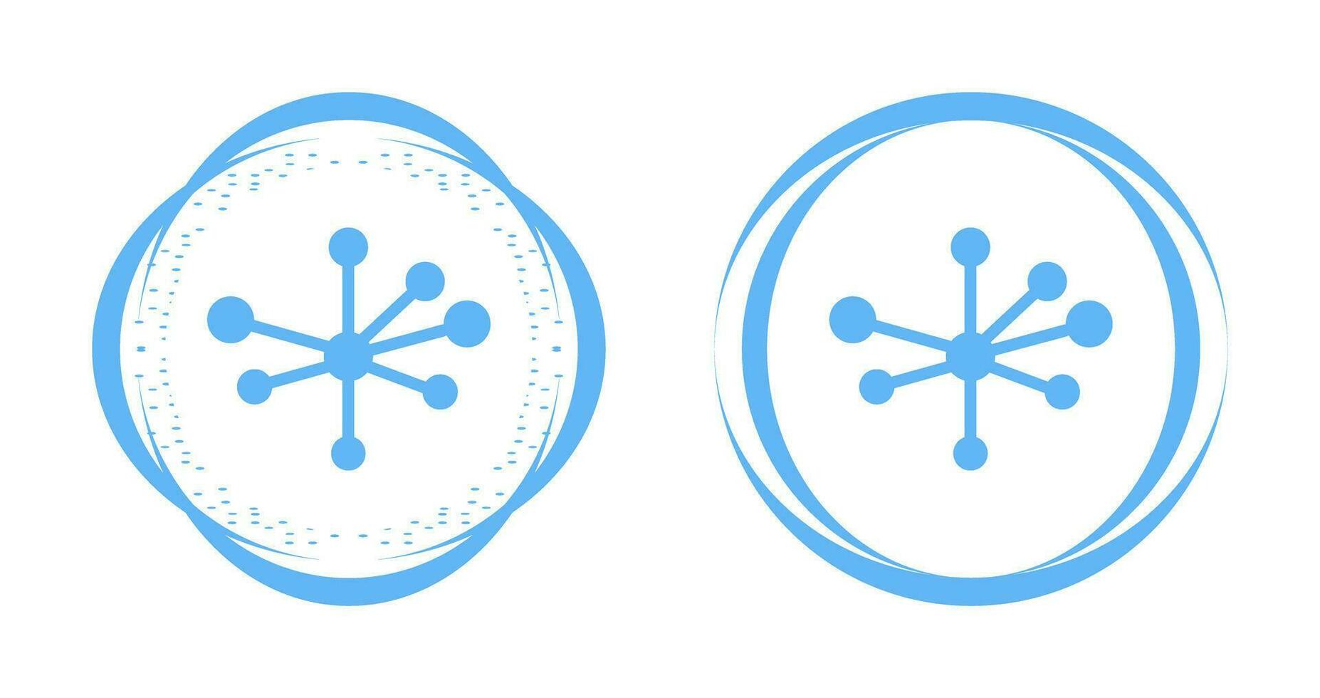 icono de vector de estructura molecular