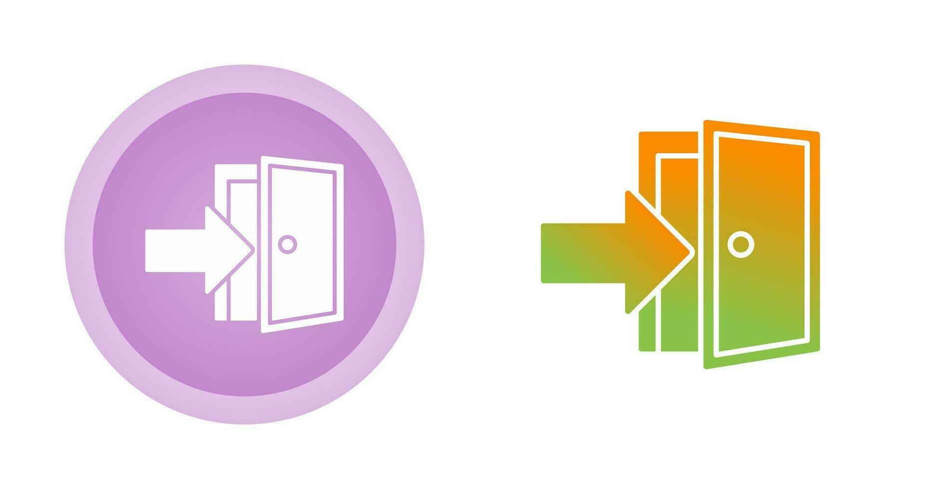 Exit Door Vector Icon
