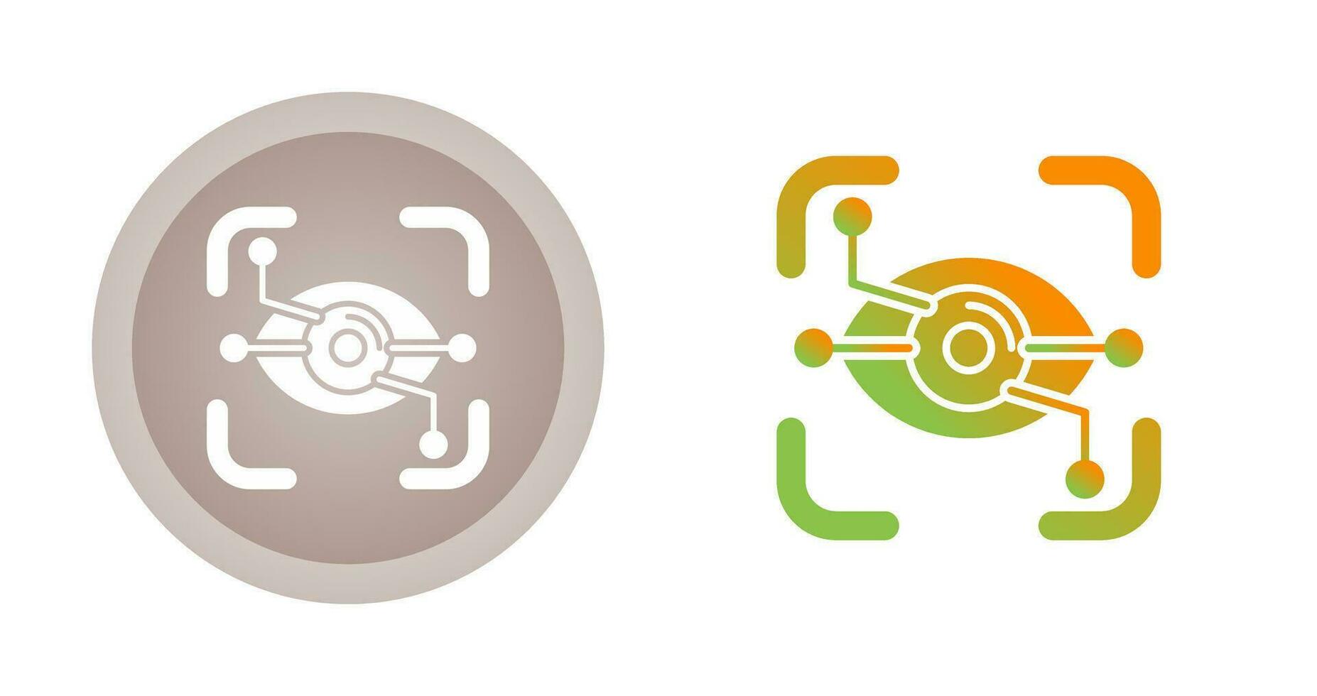 Eye Recognition Vector Icon