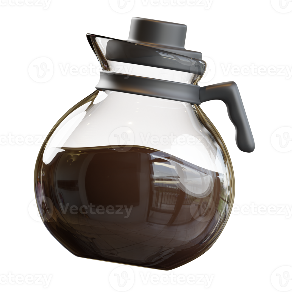 coffee pot 3D Illustration png