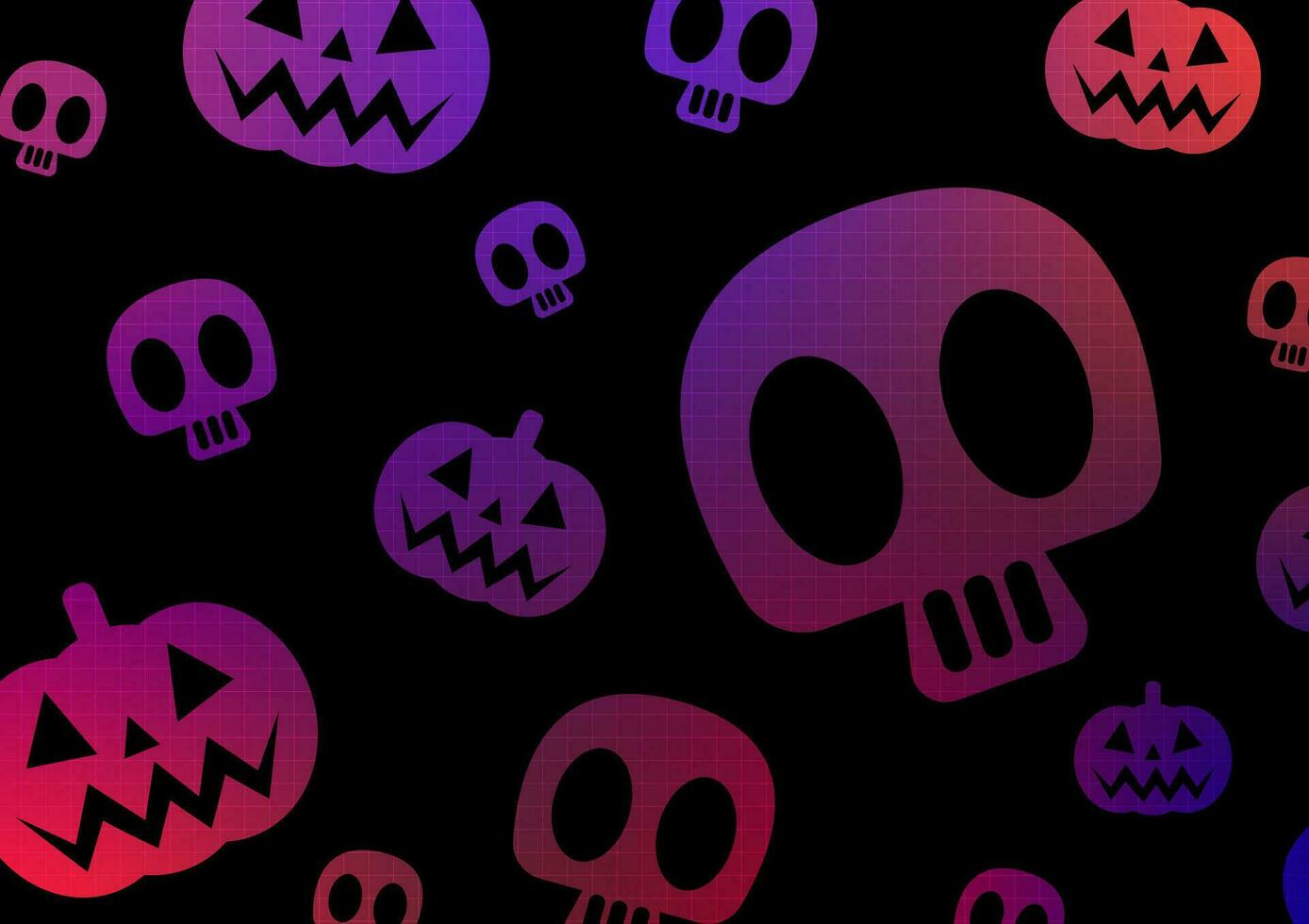 Halloween party theme pumpkin bone mystery funny death festival background vector