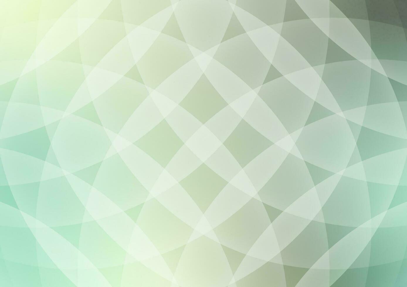 Geometric smooth green gradient wave curve pattern background vector