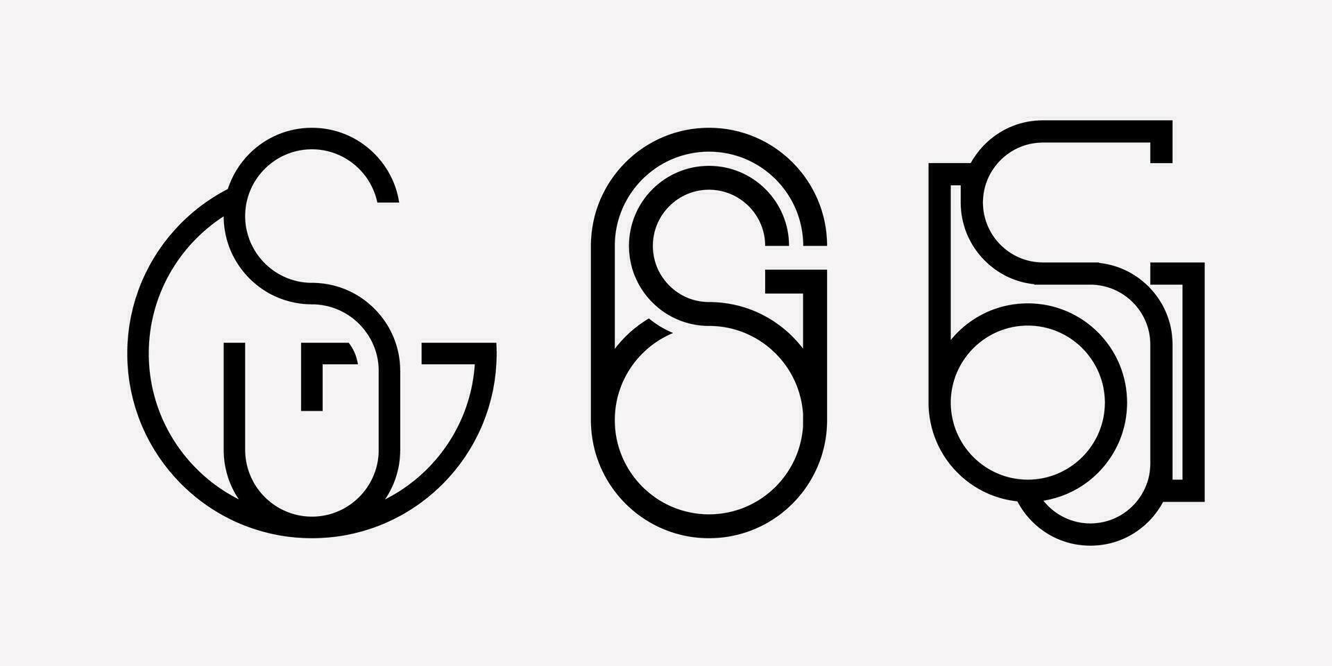 gs logo design vector