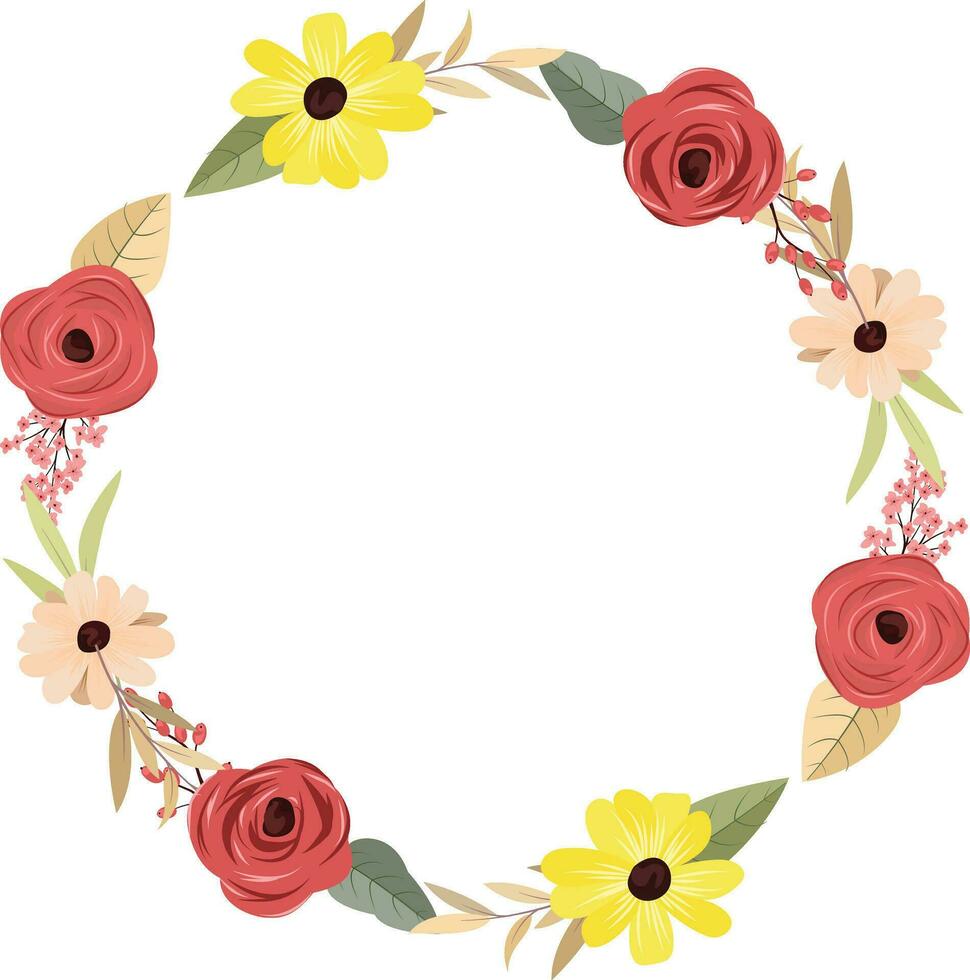 Elegant flower bouquet. roses and sunflowers on a white background. Illustrations for decorating cards and your other projects. vector