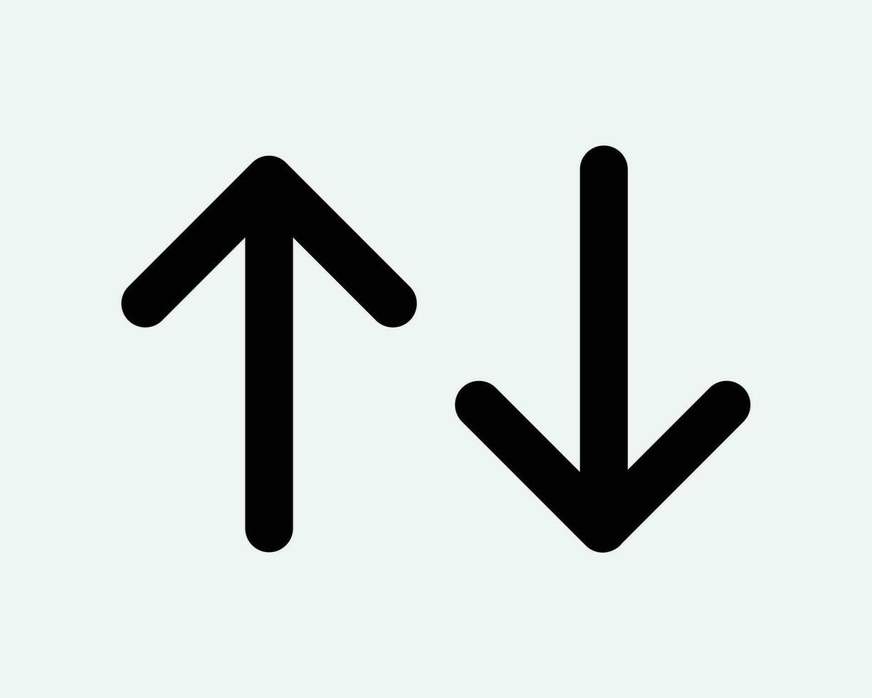 Up Down Arrow Icon North South Pointer Point Lift Elevator Button Download Upload Load Loading Cursor Forward Backward Black White Vector Sign Symbol