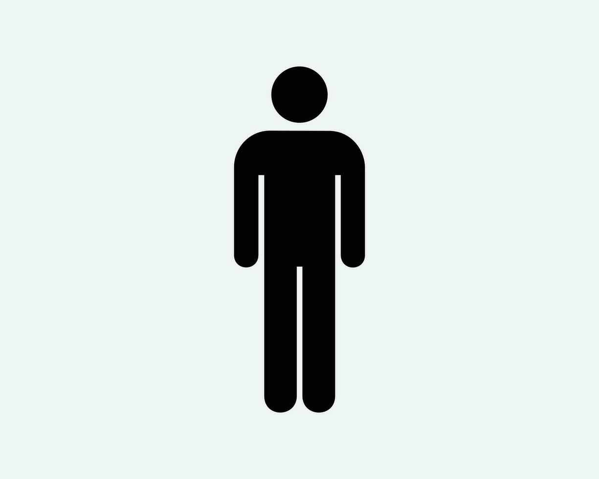 Man Stick Figure Icon vector