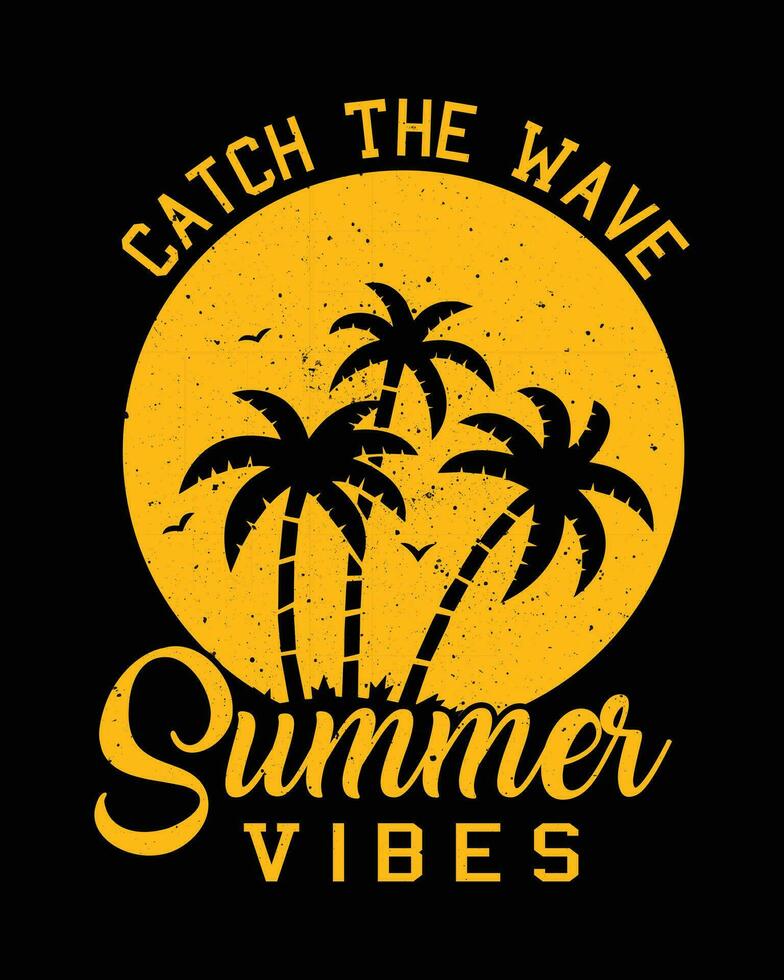 Summer T-shirt Design, Summer Tee vector