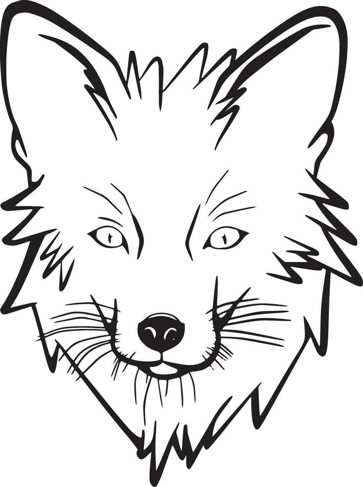 Hand Drawn Fox vector