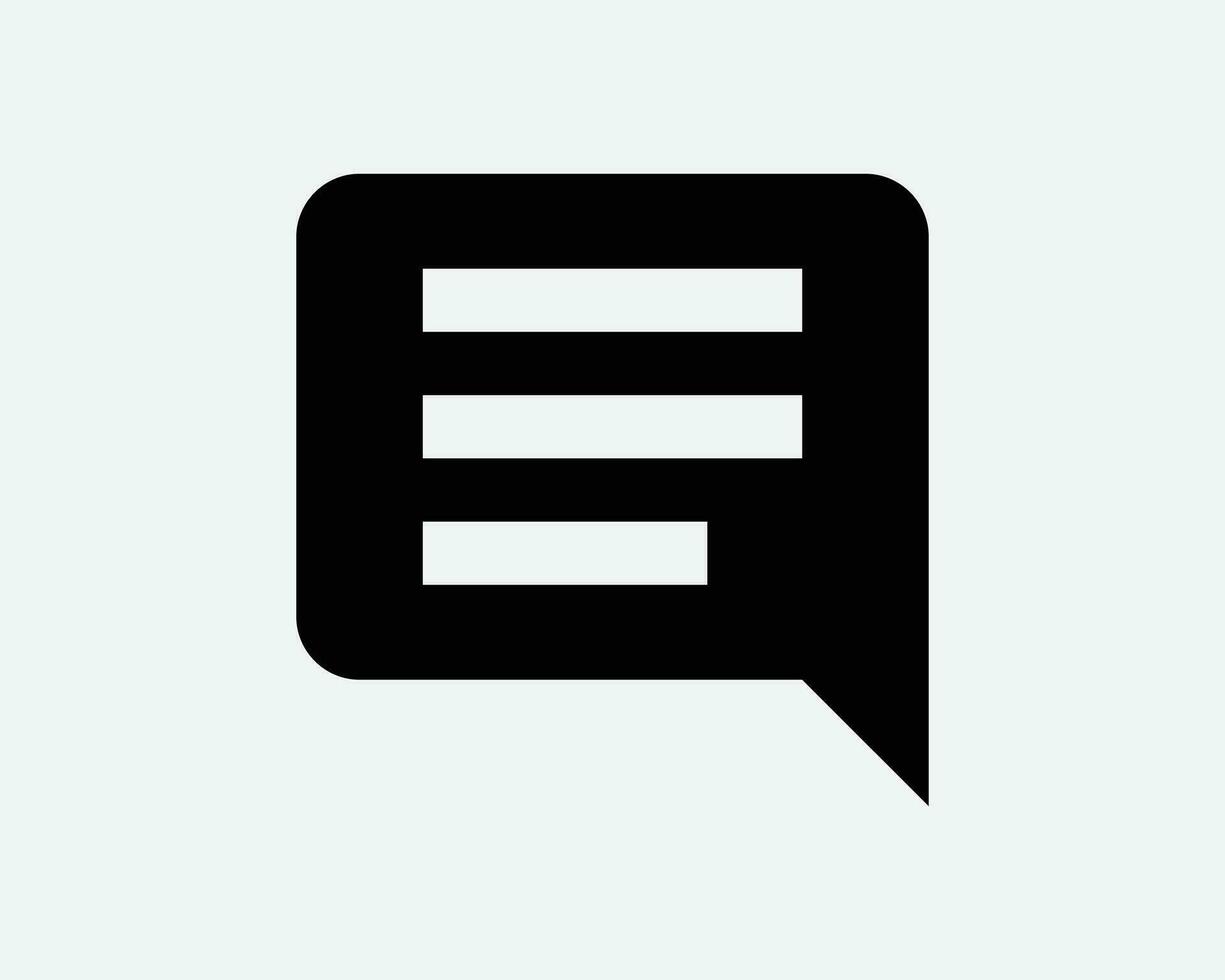 Comment Box Icon Text Speech Bubble Message Forum Conversation Discussion Feedback Black White Shape Vector Clipart Illustration Artwork Sign Symbol