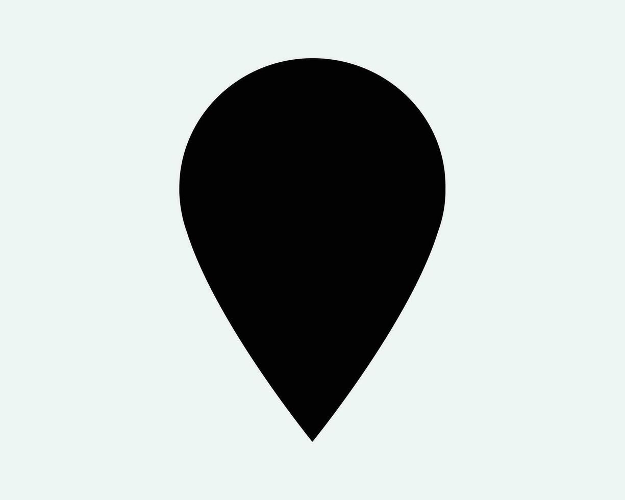 Location Pin Marker Icon Satellite GPS Position Point Pointer Map Navigation Direction Travel Trip Black Silhouette Shape Symbol Sign Vector Cutout