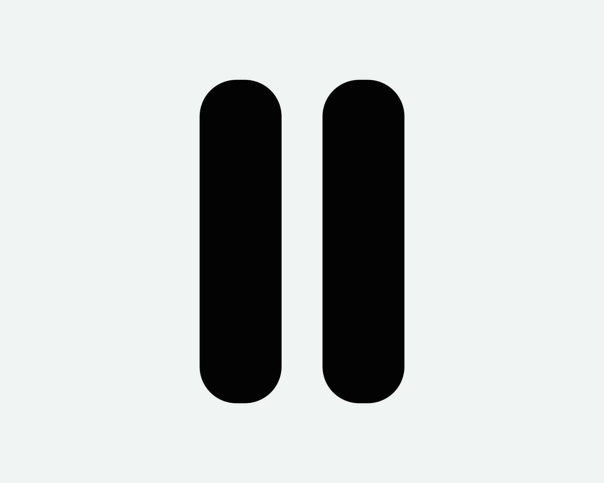 Pause Icon Media Button Multimedia Control Player Radio Video Music