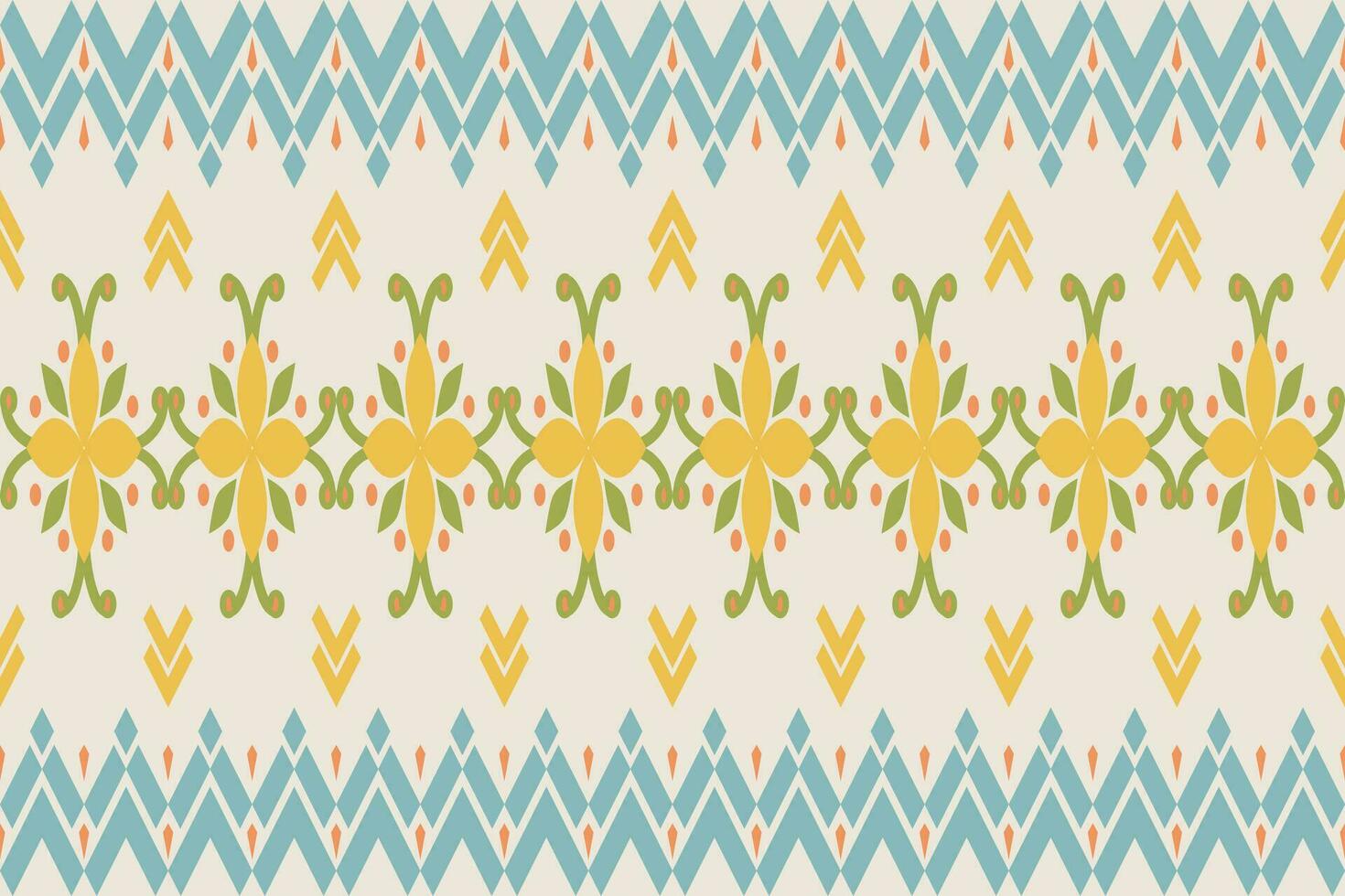 Textiile Ikat ethnic design of damask border pattern.Frame for women fabric use mughal ethnic abstract vintage turkish indian classical texture. vector