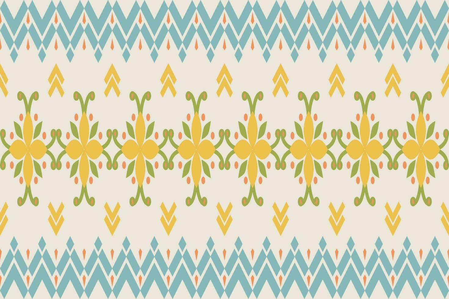 textil ikat étnico diseño de damasco frontera patrón.marco para mujer tela utilizar Mughal étnico resumen Clásico turco indio clásico textura. vector