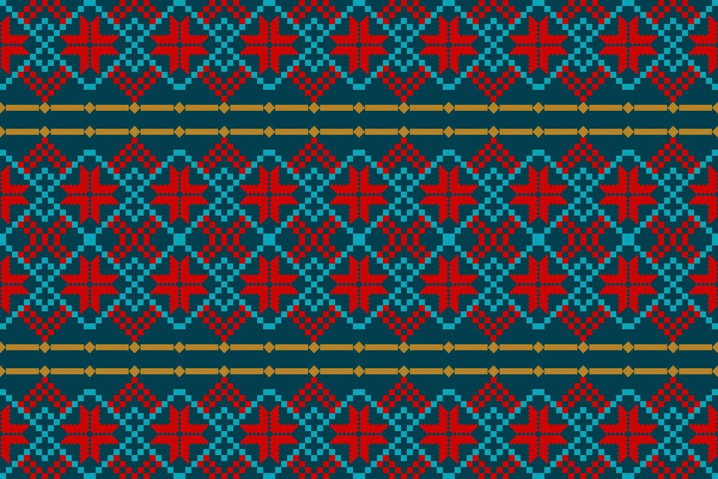 étnico resumen ikat.hermosa vistoso sin costura étnico patrón.colorido geométrico bordado para textiles,tela,ropa,fondo,batik,prendas de punto,moda vector