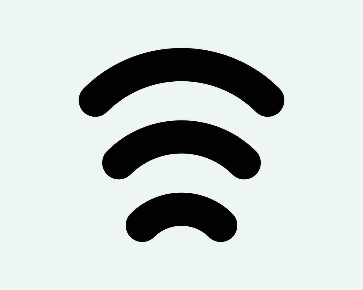 red señal icono Wifi datos Internet conexión rss conectar inalámbrico comunicación podcast transmitir negro blanco forma vector clipart firmar símbolo