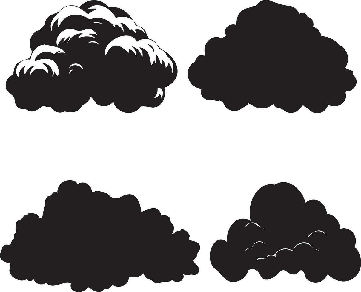 nube informática concepto negro y blanco vector