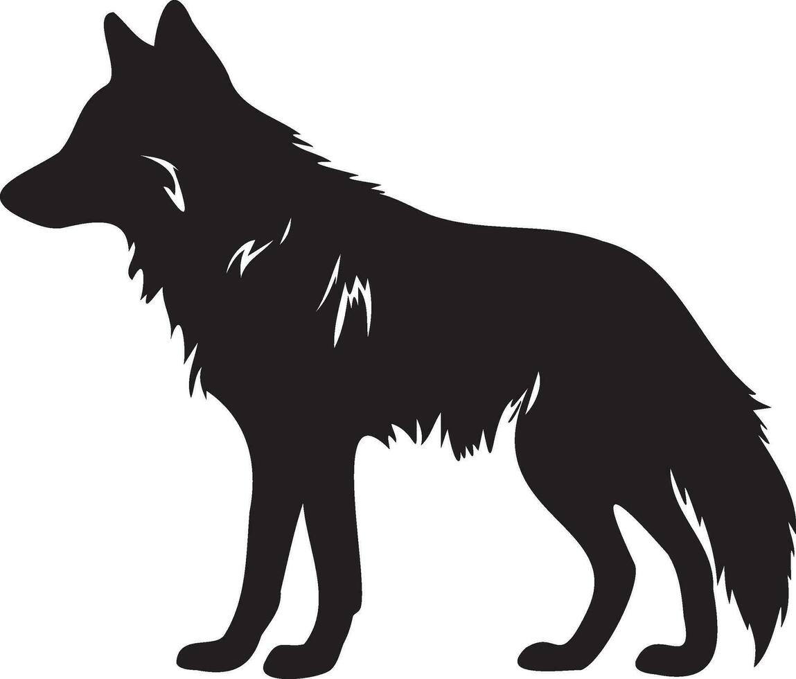 lobo vector ilustración salvaje animal