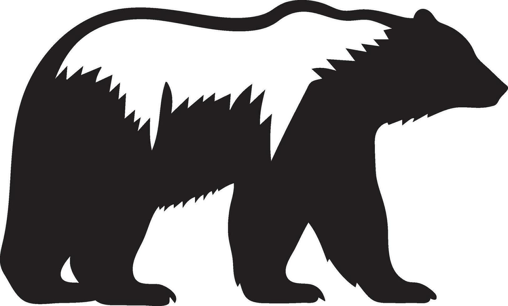ilustración de un oso salvaje animal vector