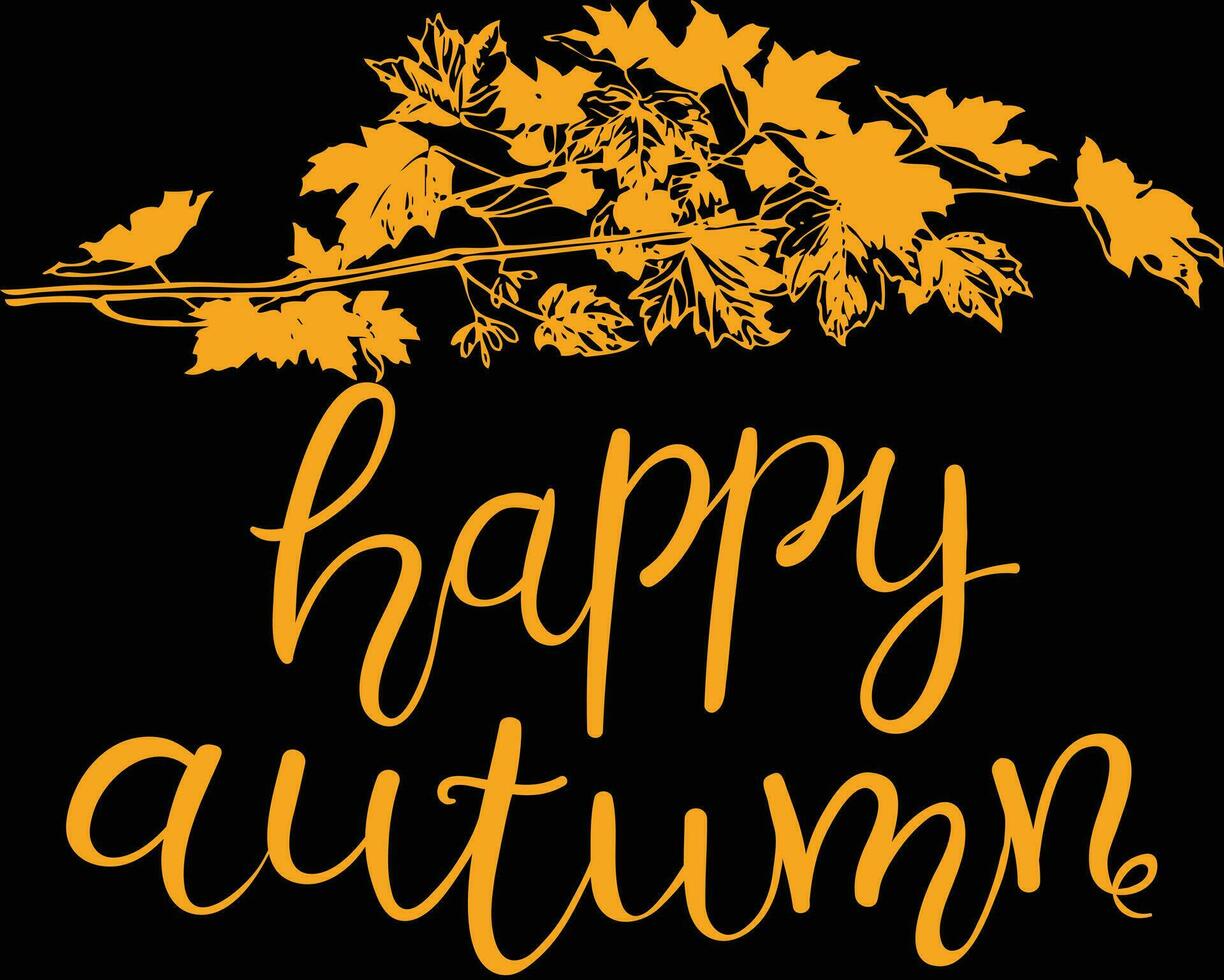 happy autumn design vector