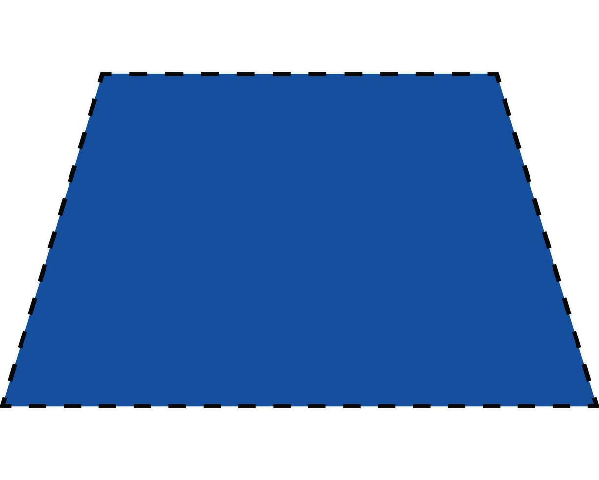 Trapezium shapes design vector