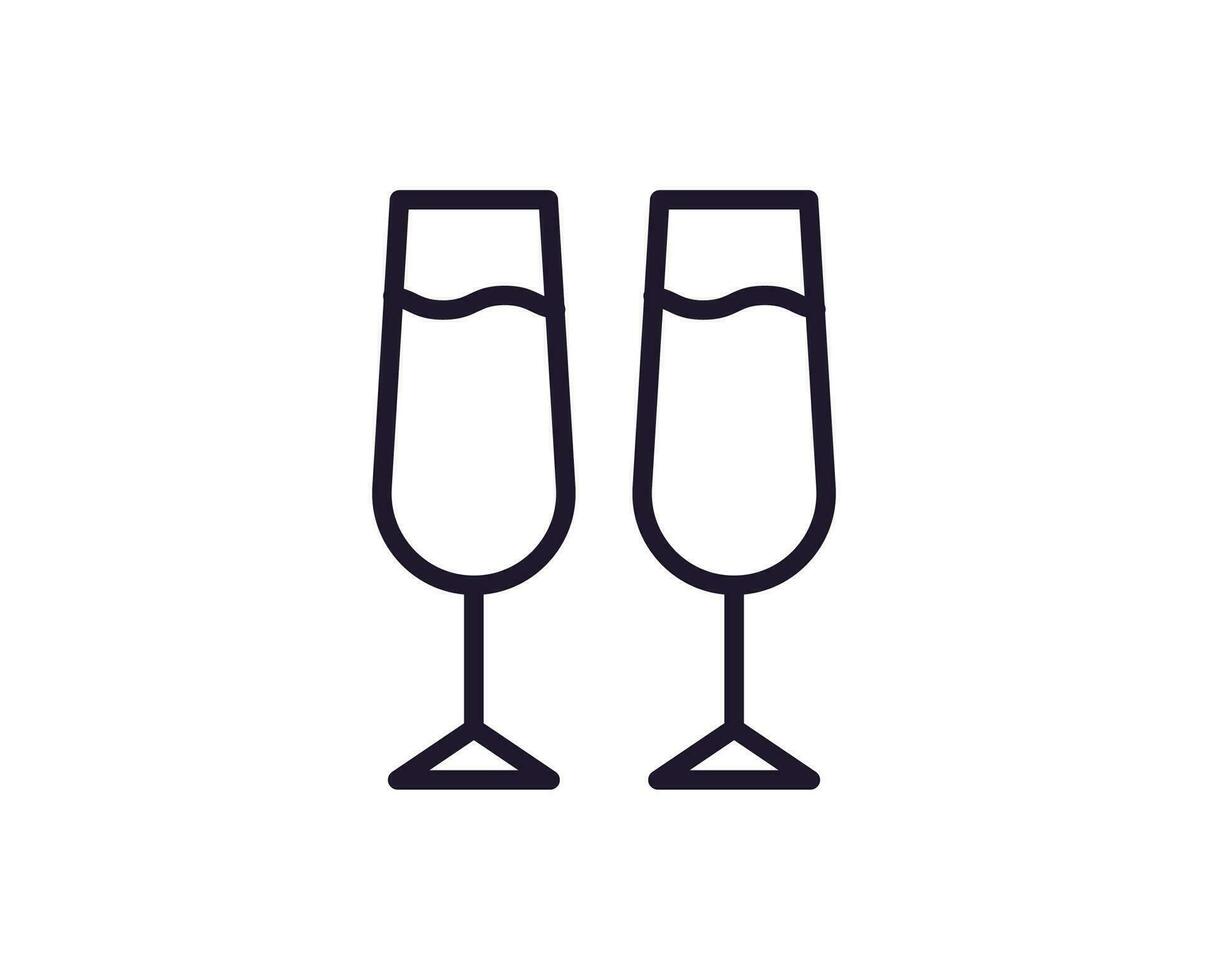 Drinks concept. Modern outline high quality illustration for banners, flyers and web sites. Editable stroke in trendy flat style. Line icon of drink vector