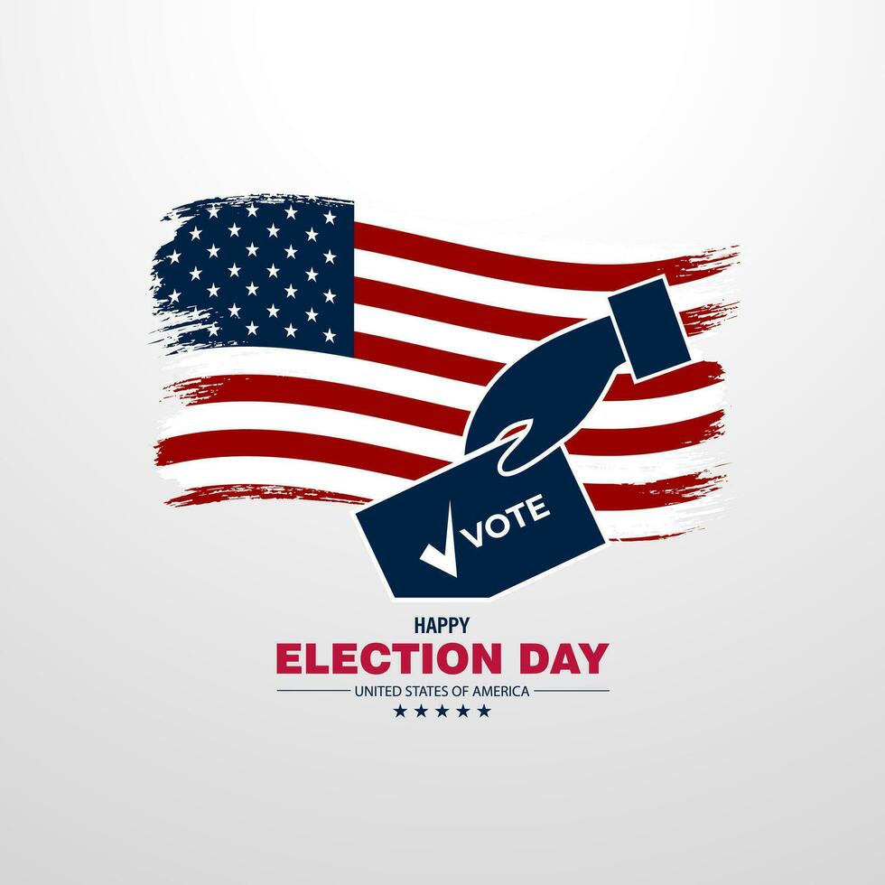 United States Election Date November 7 Background Vector Illustration