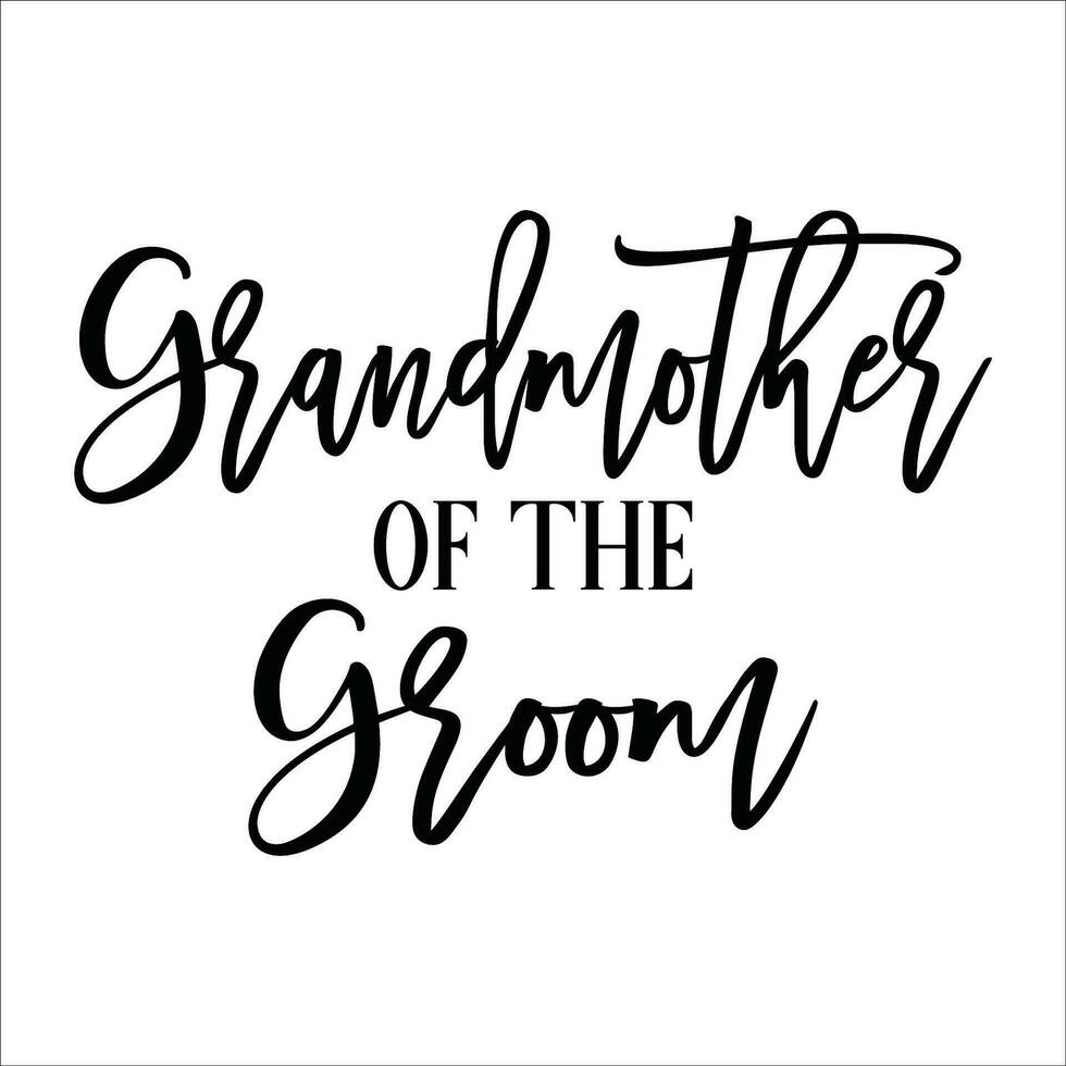 Stylish , fashionable  and awesome bridal party  typography art and illustrator vector