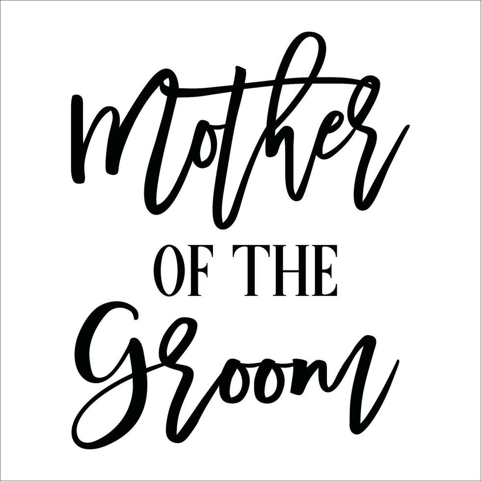 Stylish , fashionable  and awesome bridal party  typography art and illustrator vector