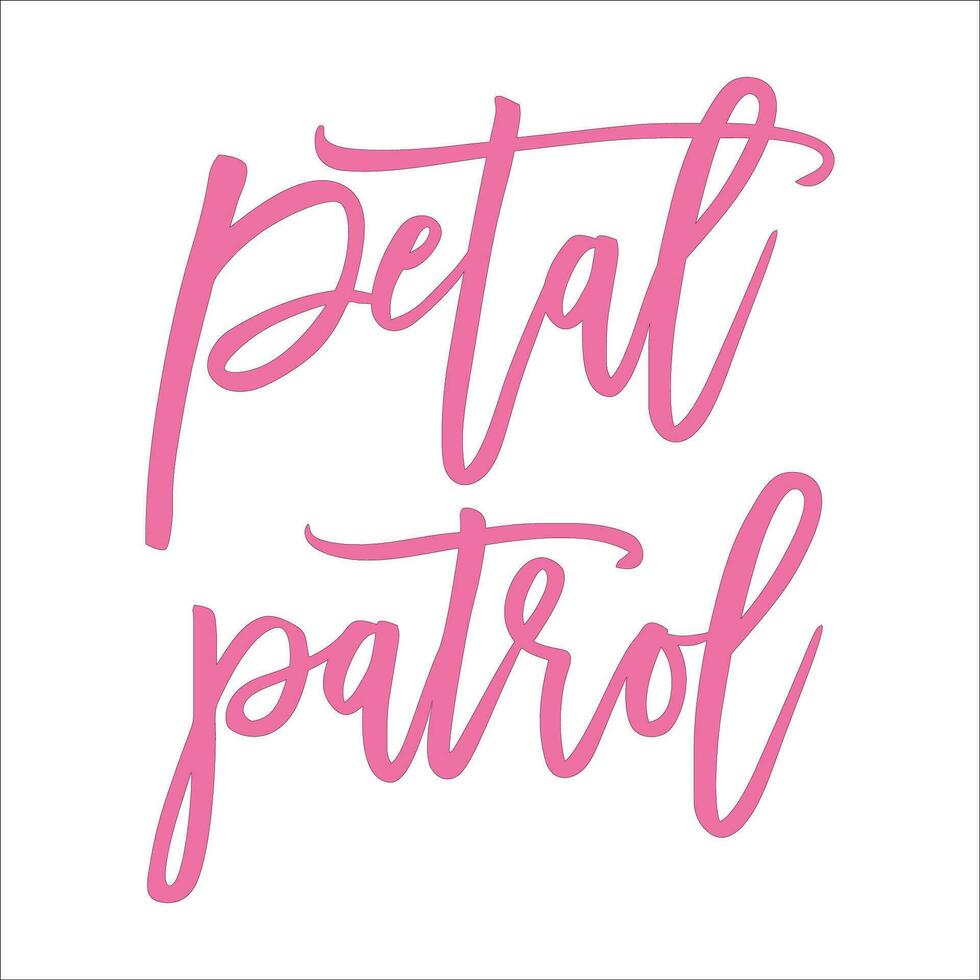 Stylish , fashionable  and awesome bridal party  typography art and illustrator vector