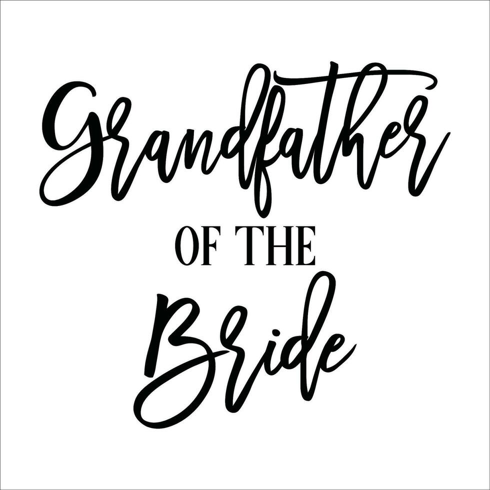 Stylish , fashionable  and awesome bridal party  typography art and illustrator vector