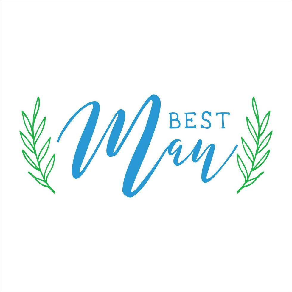Stylish , fashionable  and awesome bridal party  typography art and illustrator vector