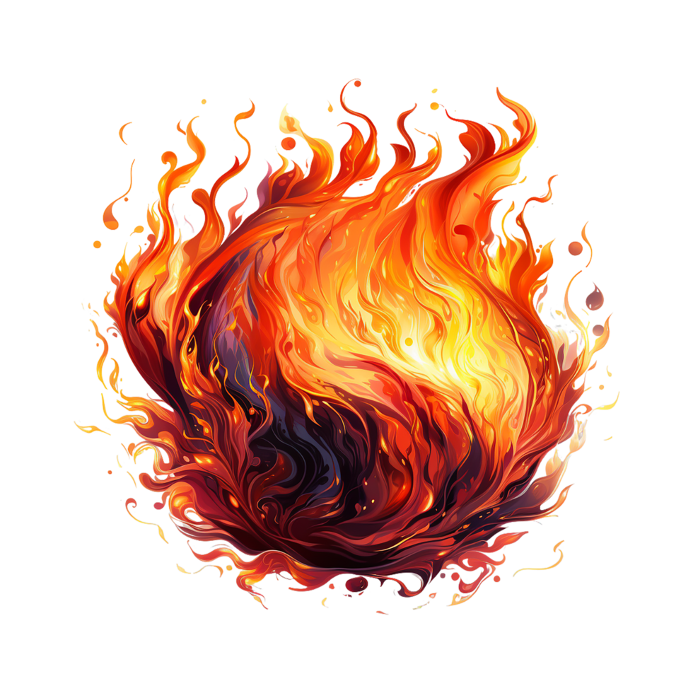 Fire, Fire Png, Fire Icon, Fire Sign, Fire Symbol, Transparent Background, AI Generative png