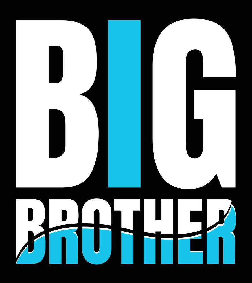 Big Brother National Siblings Day T-shirt Design. vector