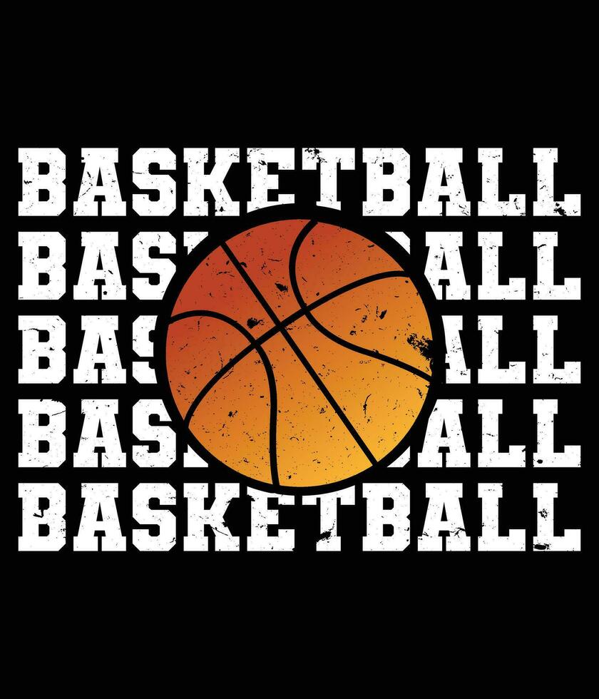 Basketball t shirt design for basketball lovers in illustration. vector