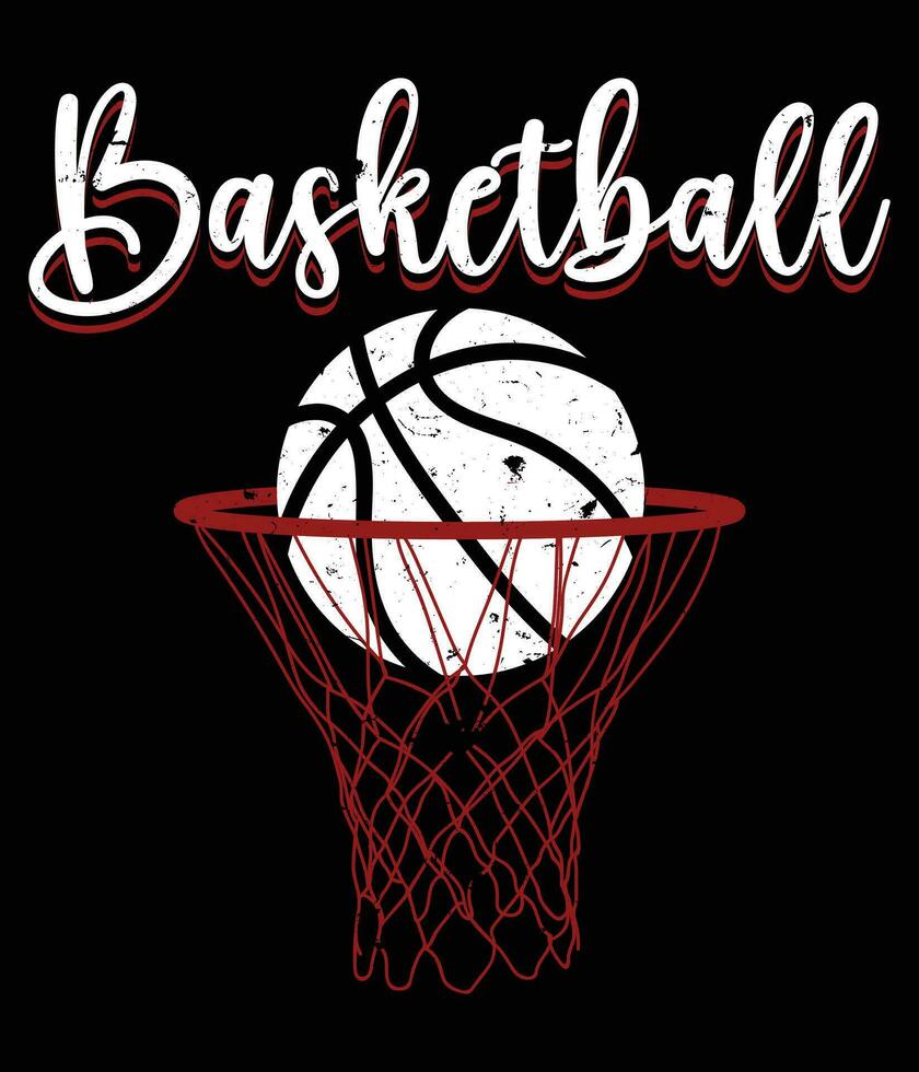Basketball t shirt design for basketball lovers in illustration. vector