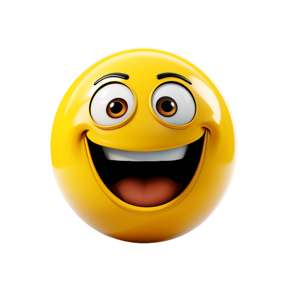 Happy Emoji, Happy Emoji Png, Happy Emoji Transparent Background, AI Generative png