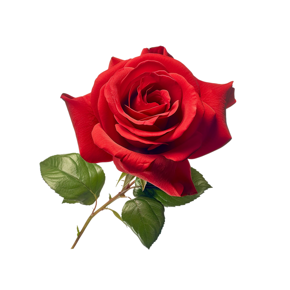 Red Rose, Red Rose Flower, Red Rose Flower With Transparent Background, AI Generated png