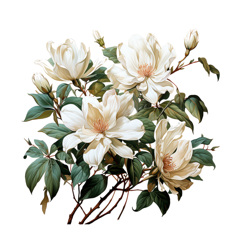 Jasmine Flower, Jasmine Flower Png, Jasmine Transparent Flower, AI Generative png