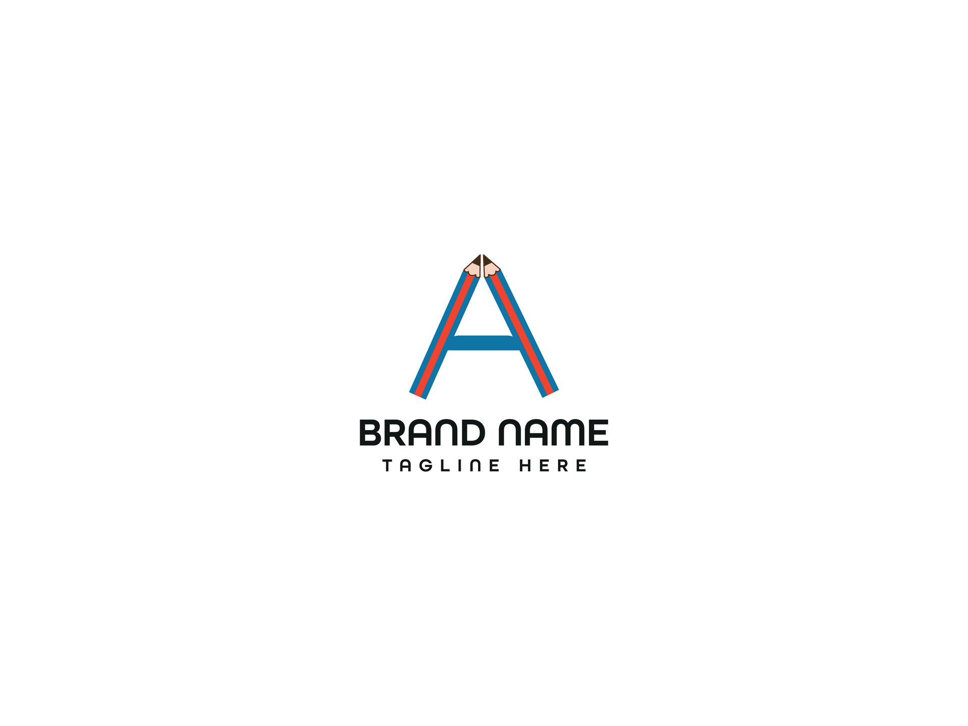 pen letter logo design 29140056 Vector Art at Vecteezy