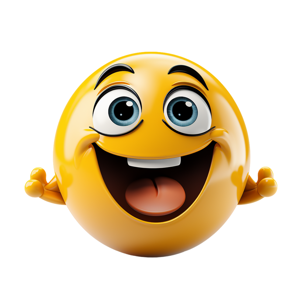 Happy Emoji, Happy Emoji Png, Happy Emoji Transparent Background, AI Generative png