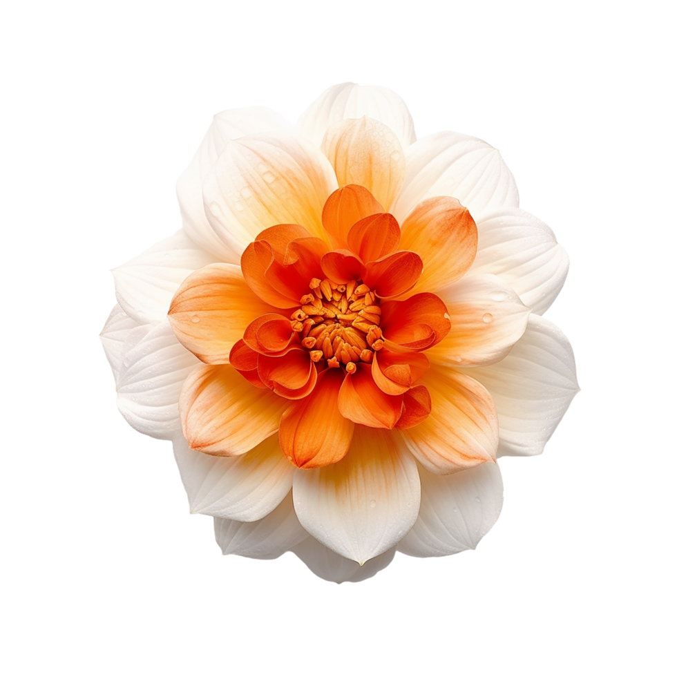 laranja flor, laranja flor png, laranja flor com transparente fundo, ai generativo png