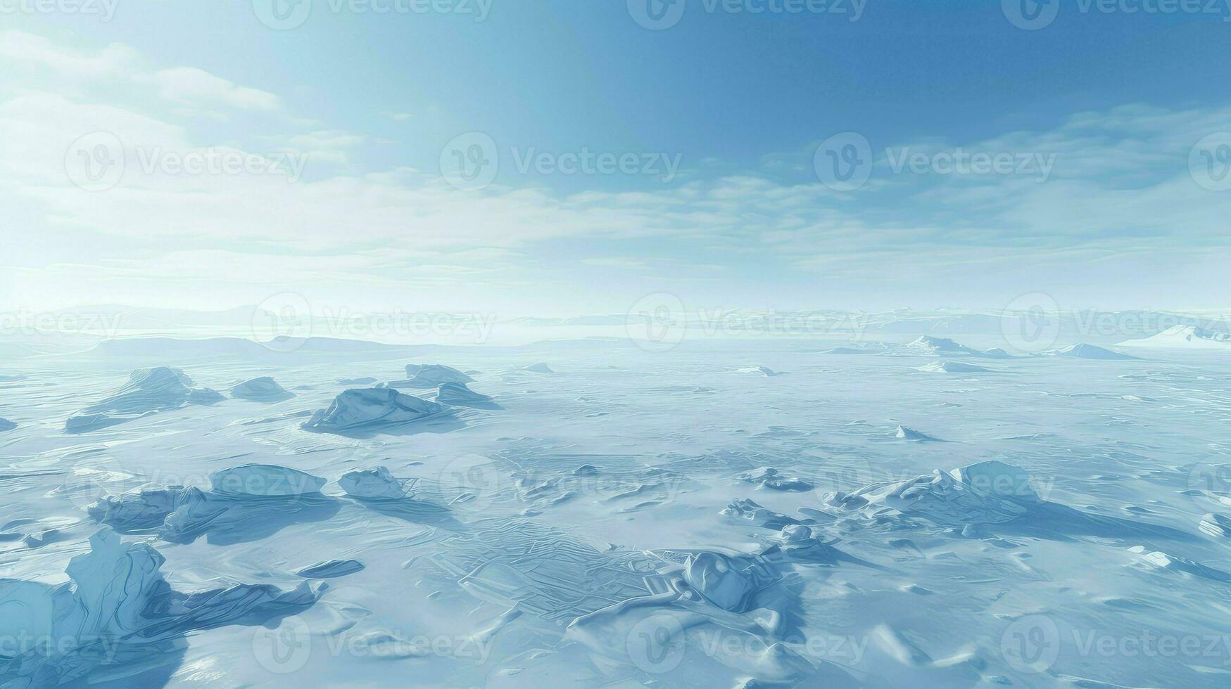 frío ártico Desierto frígido ai generado foto